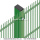 Panneaux de clôture en treillis métallique à revêtement de poudre